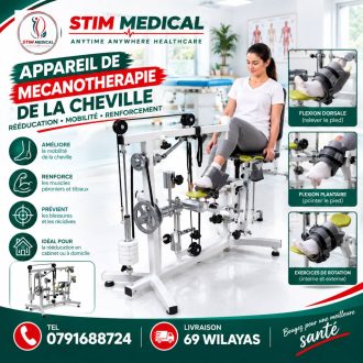 APPAREIL DE MECANOTHERAPIE DE LA CHEVILLE