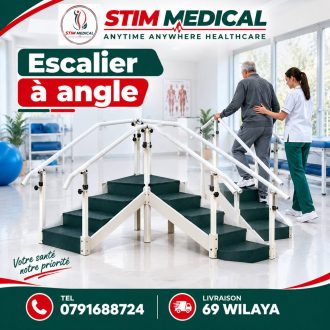 ESCALIER  DE REEDUCATION A ANGLE